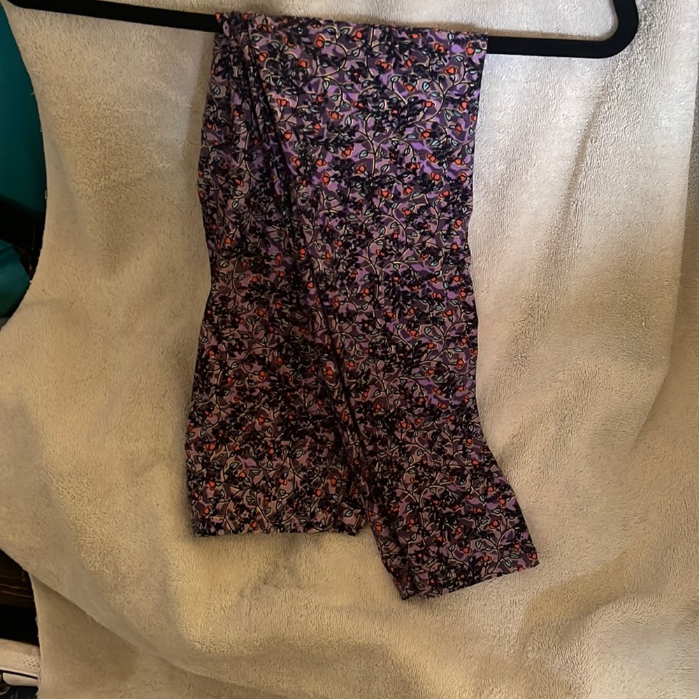 Purple Floral Multi One-Size Leggings
